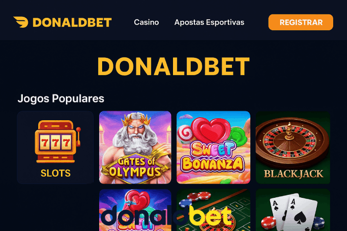 DONALDBET cassino confiável do Brasil