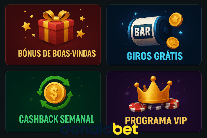 Bônus de cassino móvel DONALDBET com apostas online