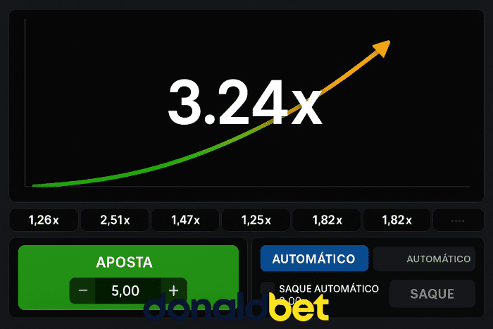 Crash game DONALDBET ganhos rápidos e diversão!