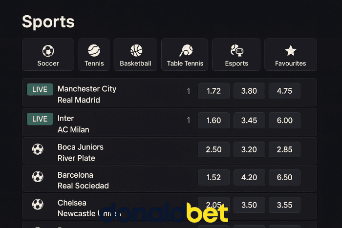 7DONALDBET apostas de futebol